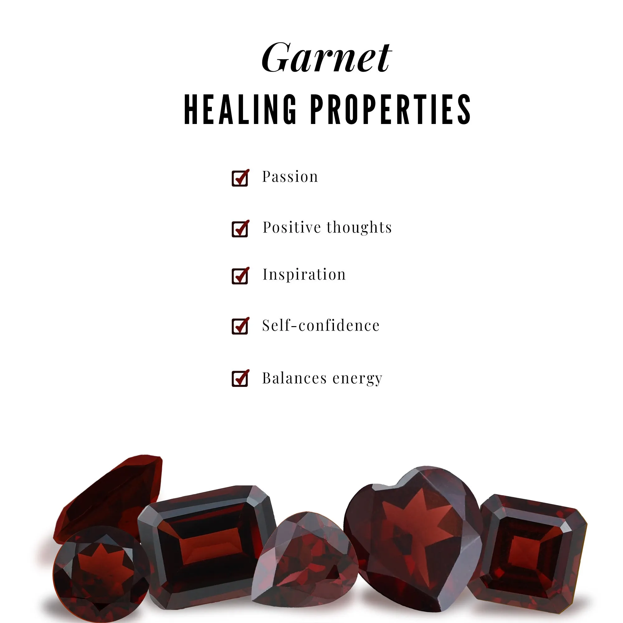 1 CT Round Shape Garnet Cluster Flower Ring