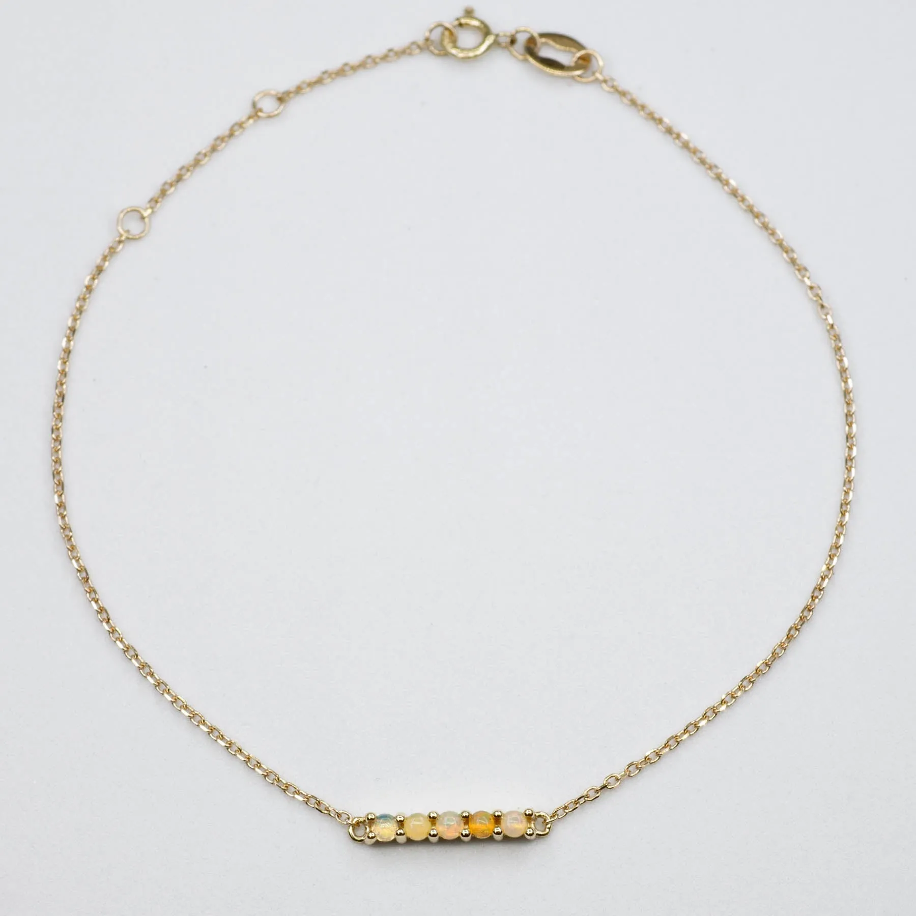 '100 Ways' Ethiopian Opal Dainty Bracelet | 0.10ctw |