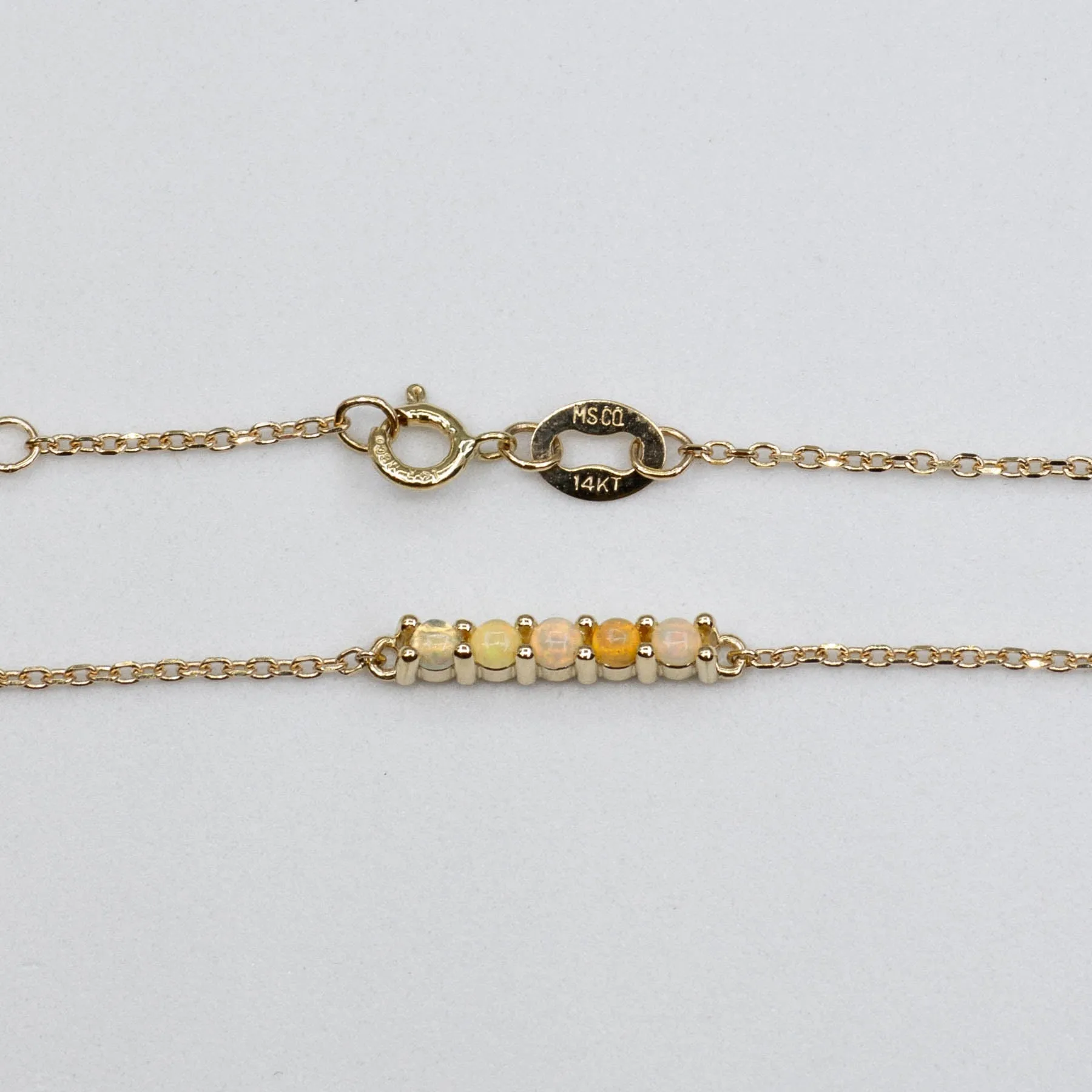 '100 Ways' Ethiopian Opal Dainty Bracelet | 0.10ctw |