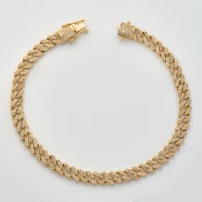 10KY 2.35CTW DIAMOND SQUARE LINK MIAMI CUBAN
