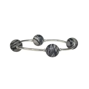 12mm Zebra Jasper Blessing Bracelet