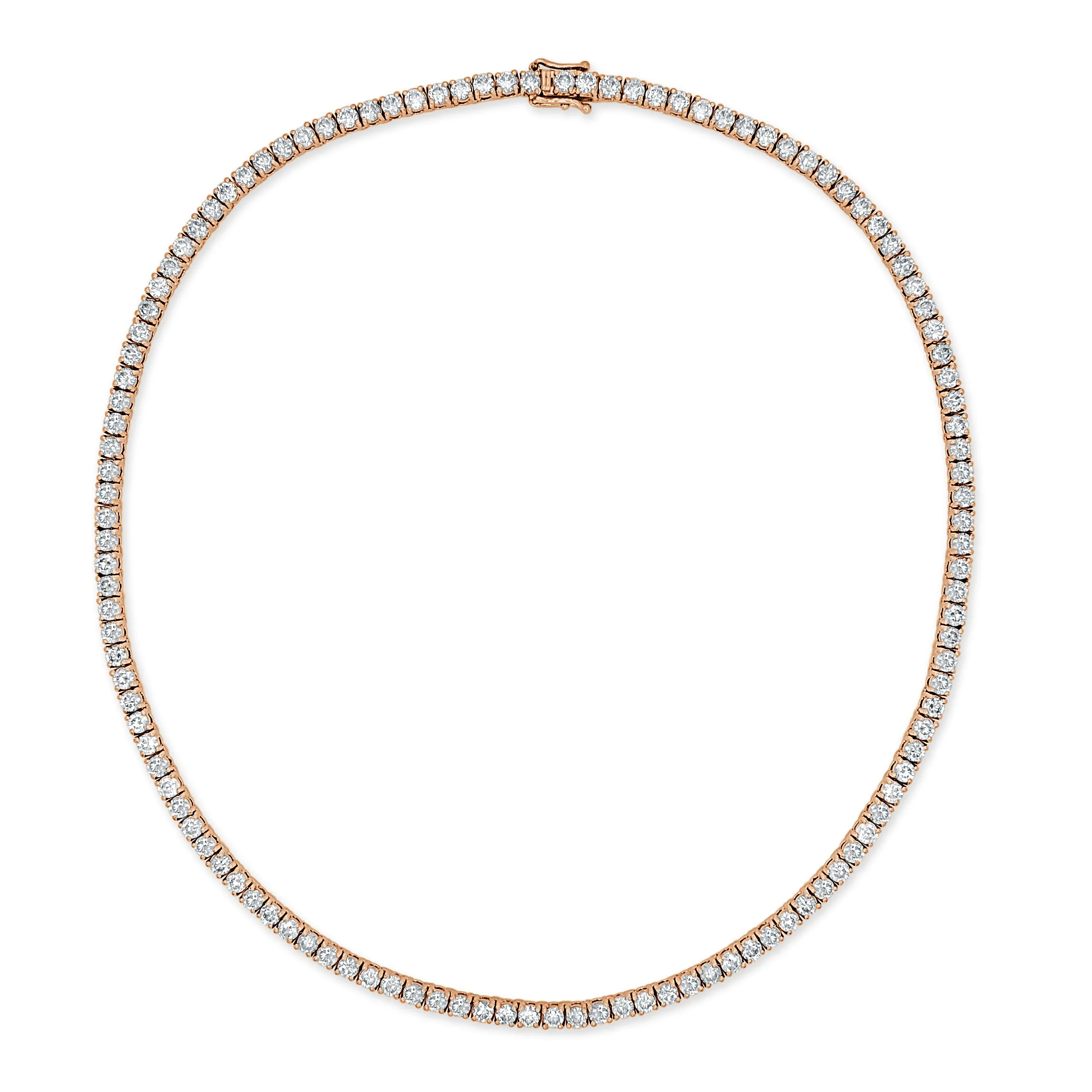 14k Gold & Gemstone Tennis Necklace - 10.45ct
