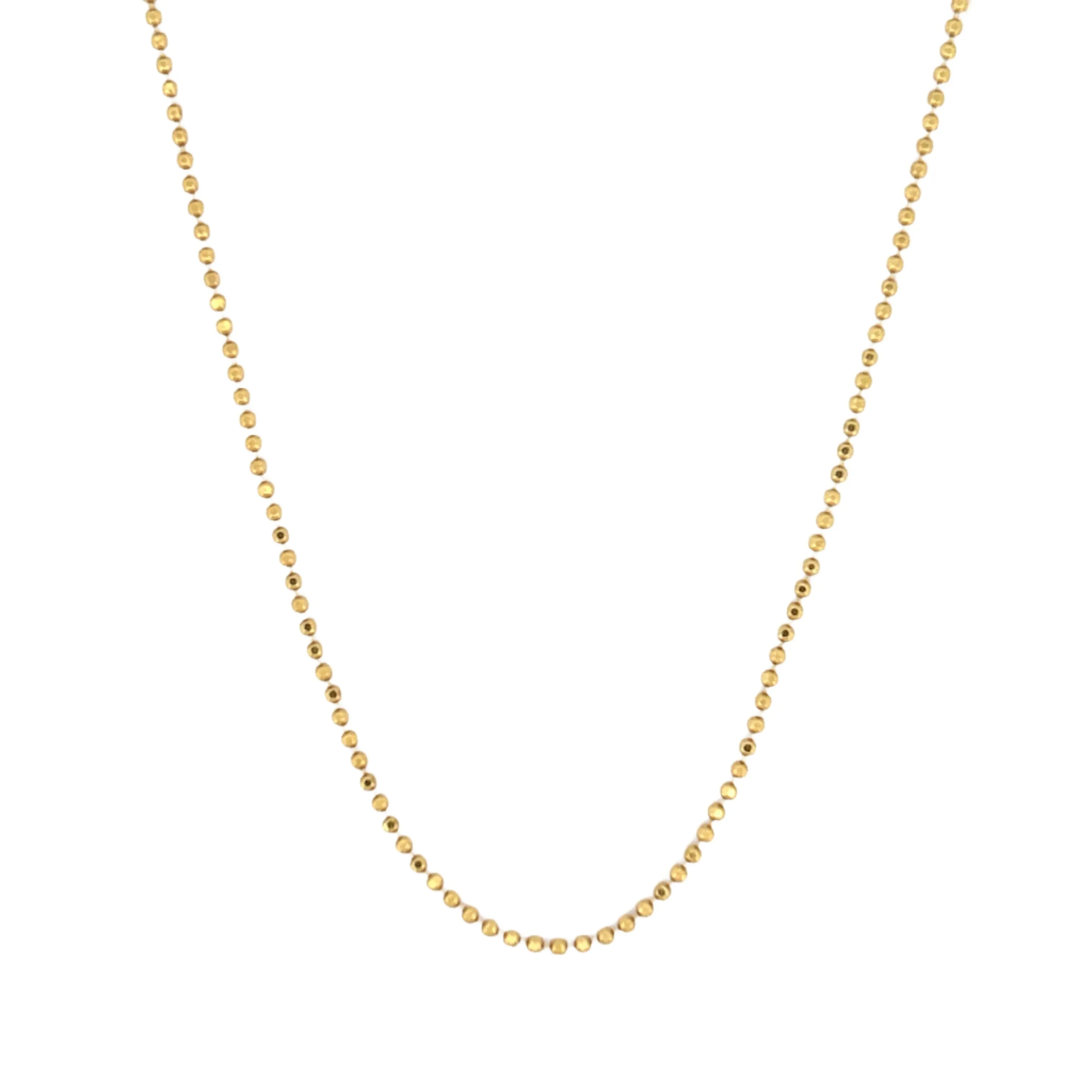 14K Gold Ball Chain Necklace