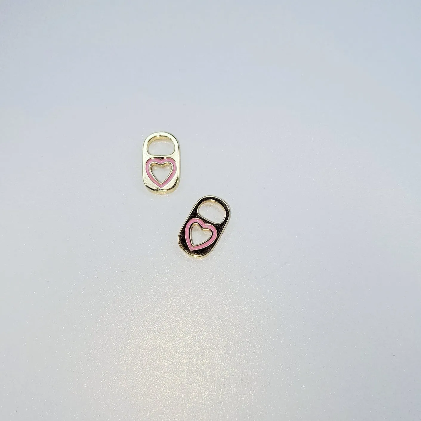 14K Gold Filled Heart Cut-Out Soda Tab Charm