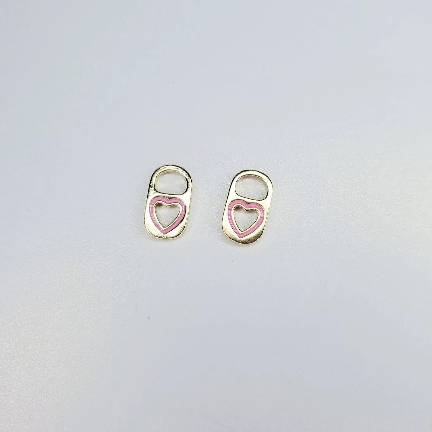 14K Gold Filled Heart Cut-Out Soda Tab Charm