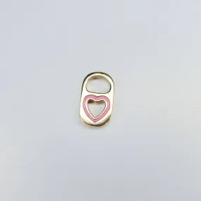14K Gold Filled Heart Cut-Out Soda Tab Charm