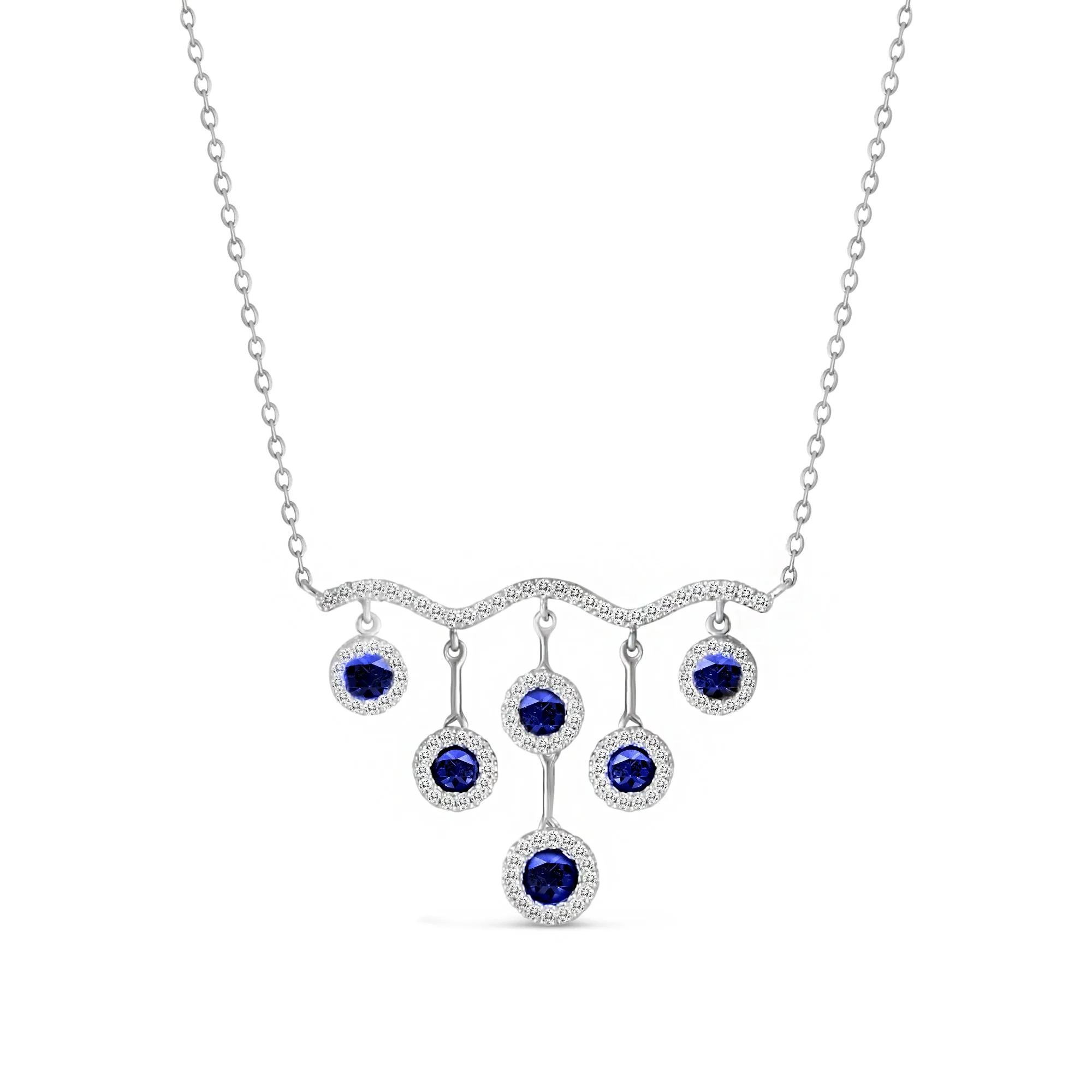 14KW 112D0.25CT,6SA0.50CT,VSAPHIRE/DIAMOND V NK (118N400995W14SA1)
