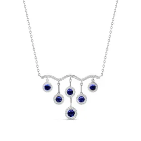 14KW 112D0.25CT,6SA0.50CT,VSAPHIRE/DIAMOND V NK (118N400995W14SA1)