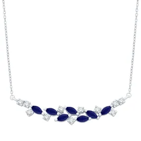 14KW 11DD0.25CT,7SAMQ0.75CT,DIAMOND/MARQUIE SAPPHI (153N5915SA)