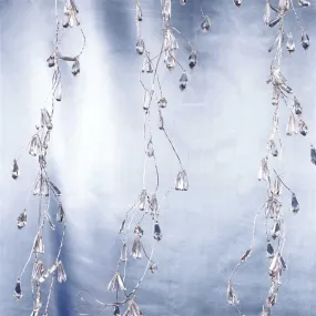 180 PCS Acrylic Tear Drop Diamond Crystal Garland Wedding Party Decoration - 4 PCS - 72" LONG