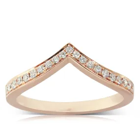 18ct Rose Gold Diamond Tiara Band