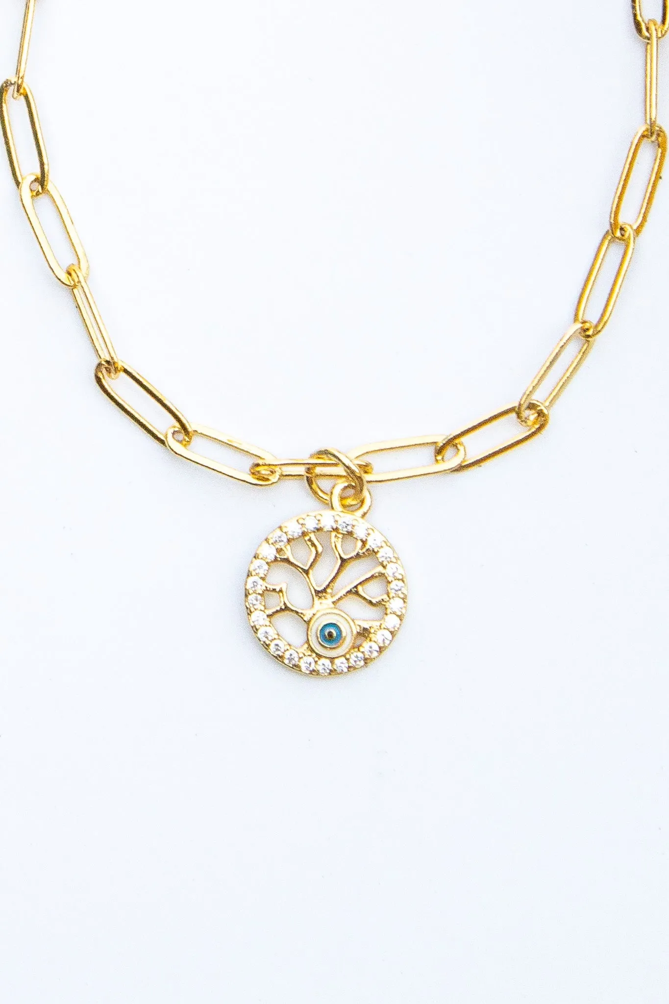 18K Link Tree of Life Bracelet