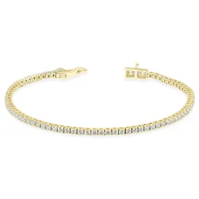 2 Carat Tw Diamond Tennis Bracelet In 14K Yellow Gold