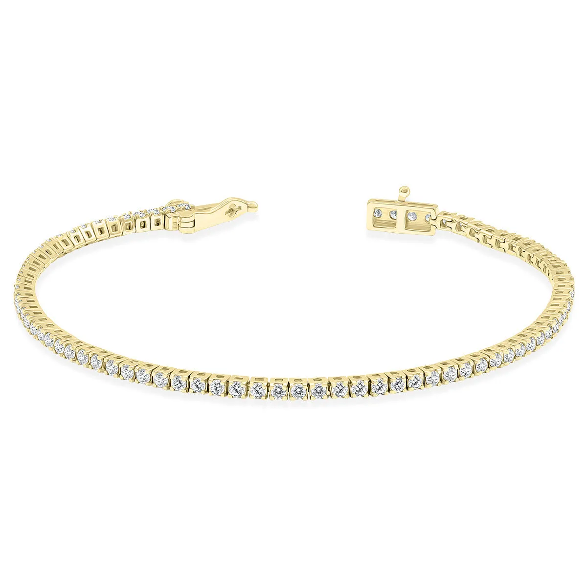 2 Carat Tw Diamond Tennis Bracelet In 14K Yellow Gold