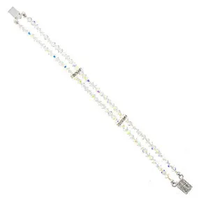 2-Row Beaded Iridescent Bracelet