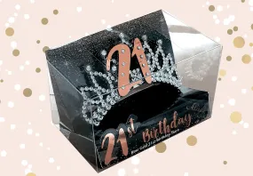 21st Birthday Rose Gold Tiara