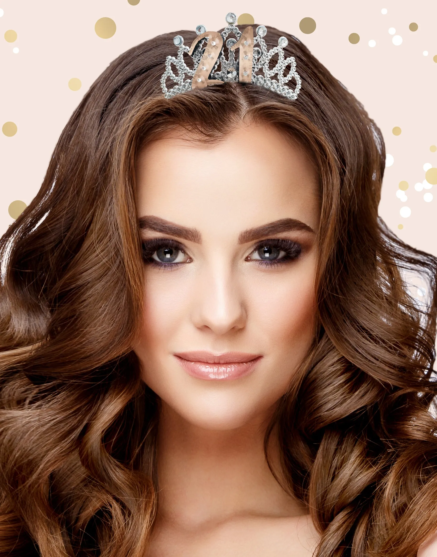 21st Birthday Rose Gold Tiara