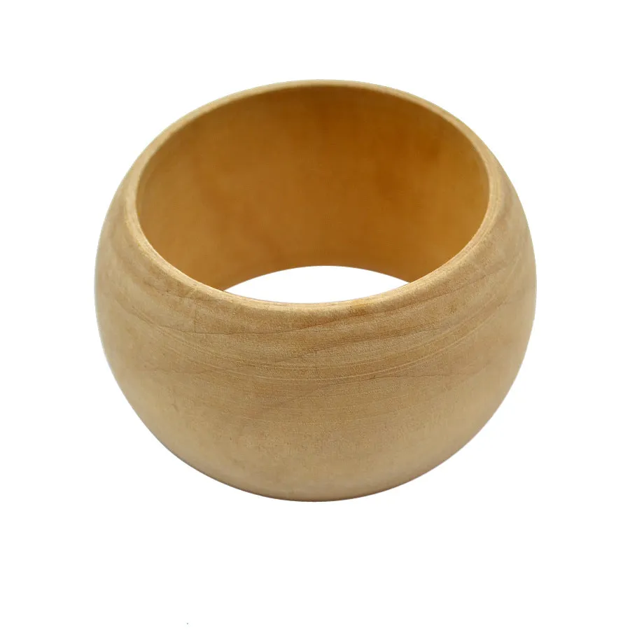 5 Cm Wide Vintage Wooden Bracelet