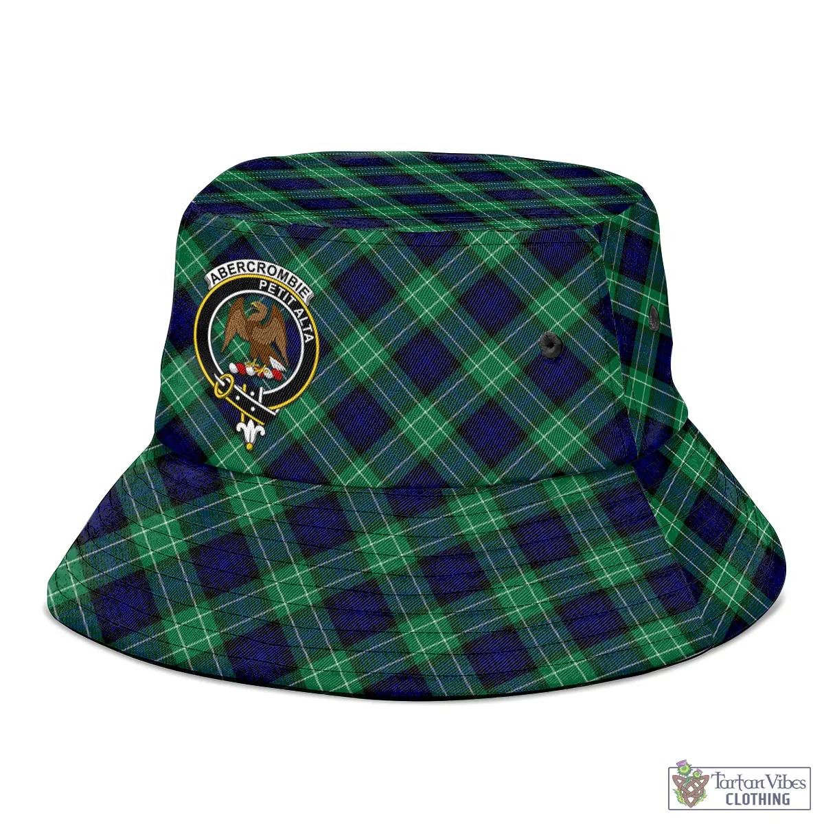 Abercrombie Tartan Bucket Hat with Family Crest