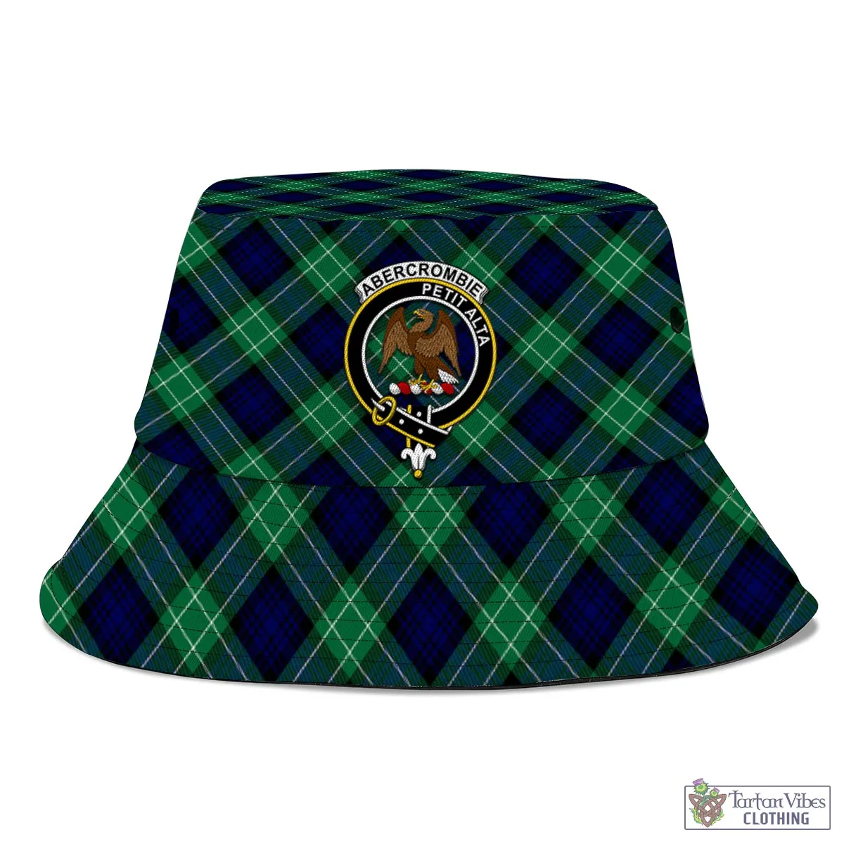 Abercrombie Tartan Bucket Hat with Family Crest