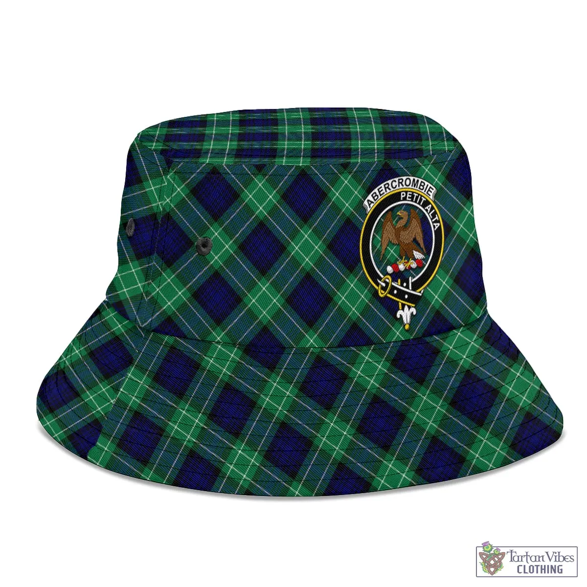 Abercrombie Tartan Bucket Hat with Family Crest