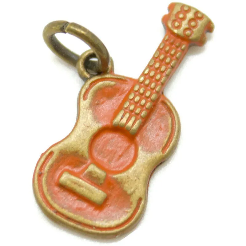 Acoustic Guitar Charm Bracelet, Necklace, Earrings, or Charm Only