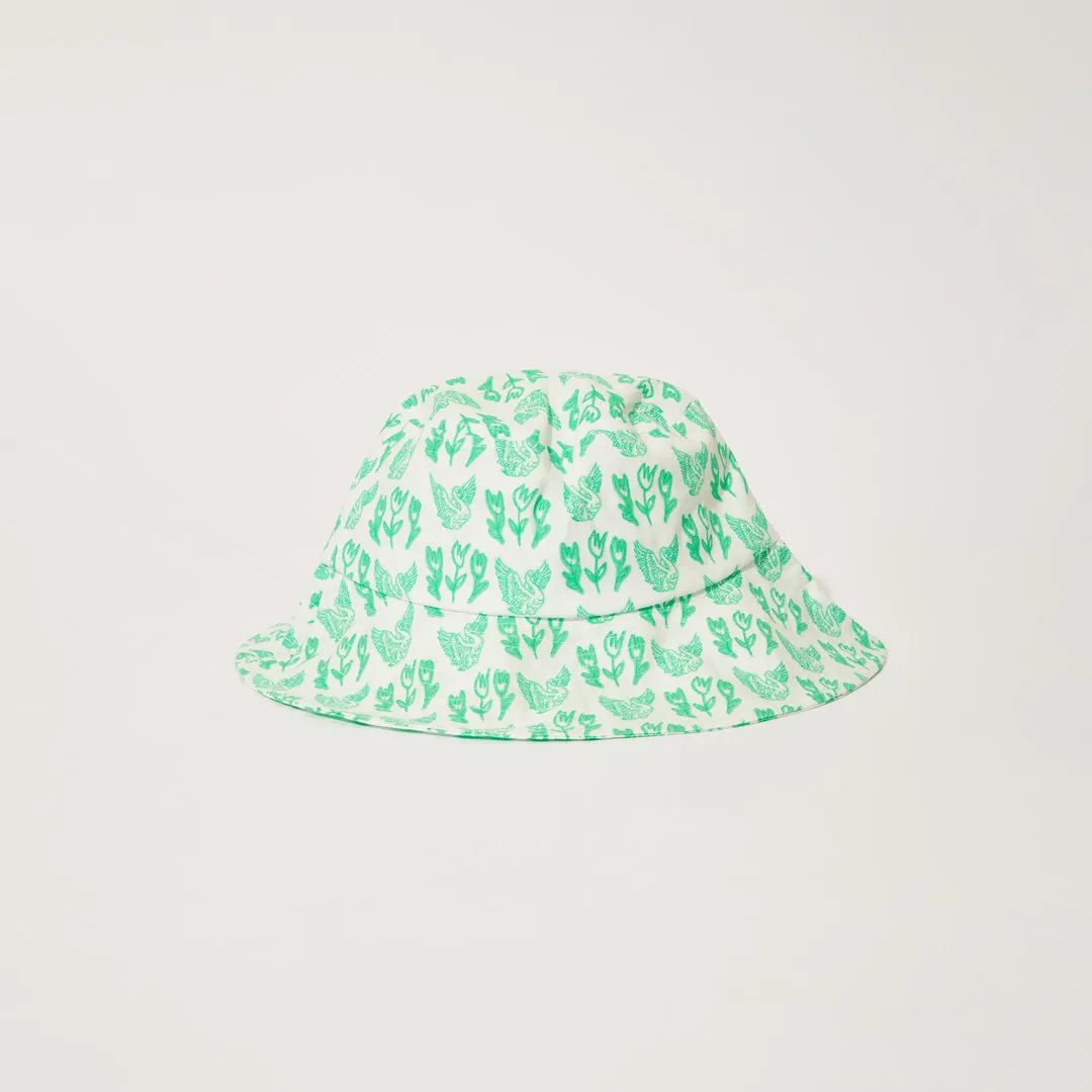 AFENDS Unisex Swan - Bucket Hat - Lime Green