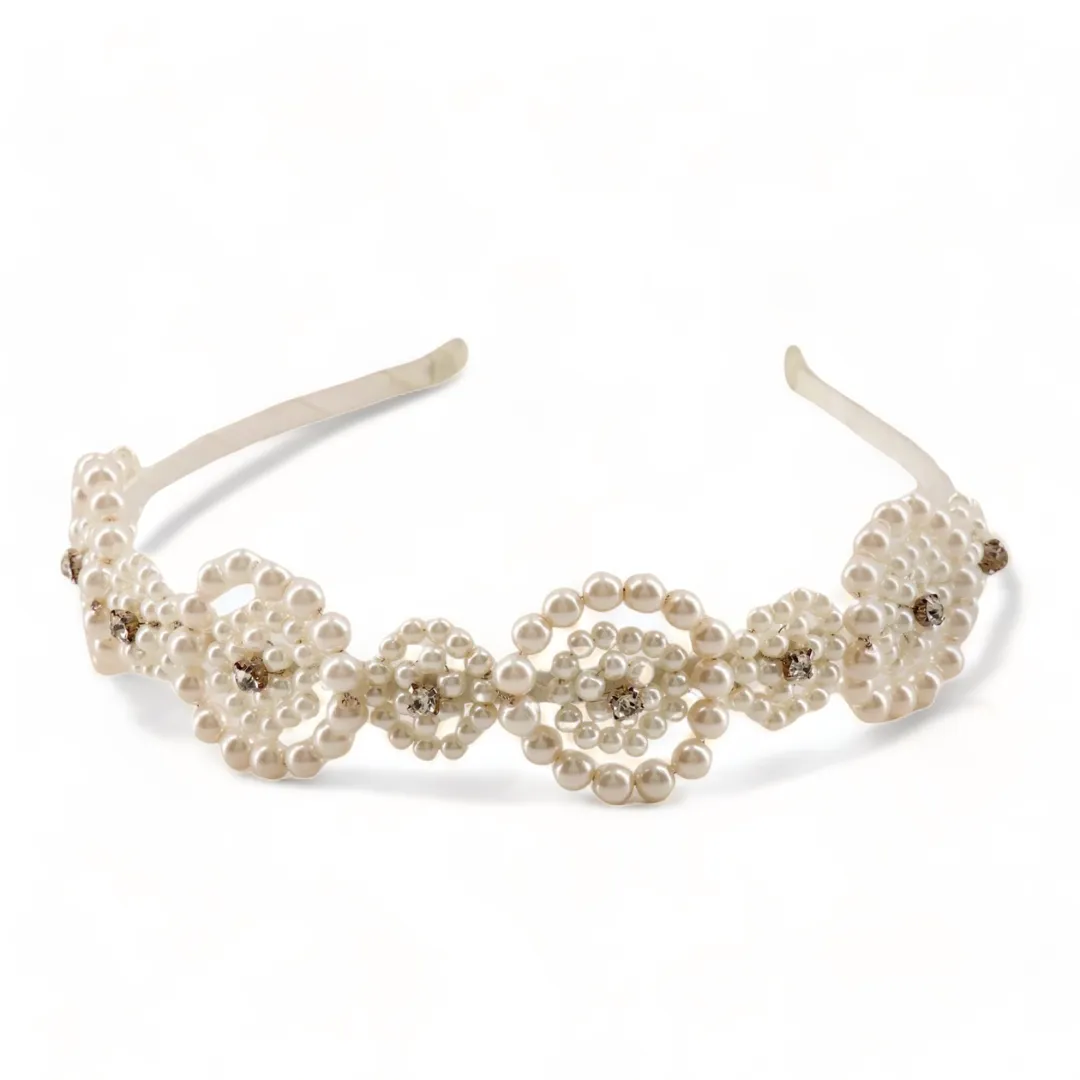 Agatha Pearl Designer Girls Headband