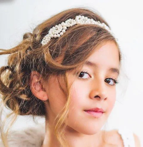 Agatha Pearl Designer Girls Headband