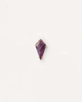 Akiro Charoite Single Earring