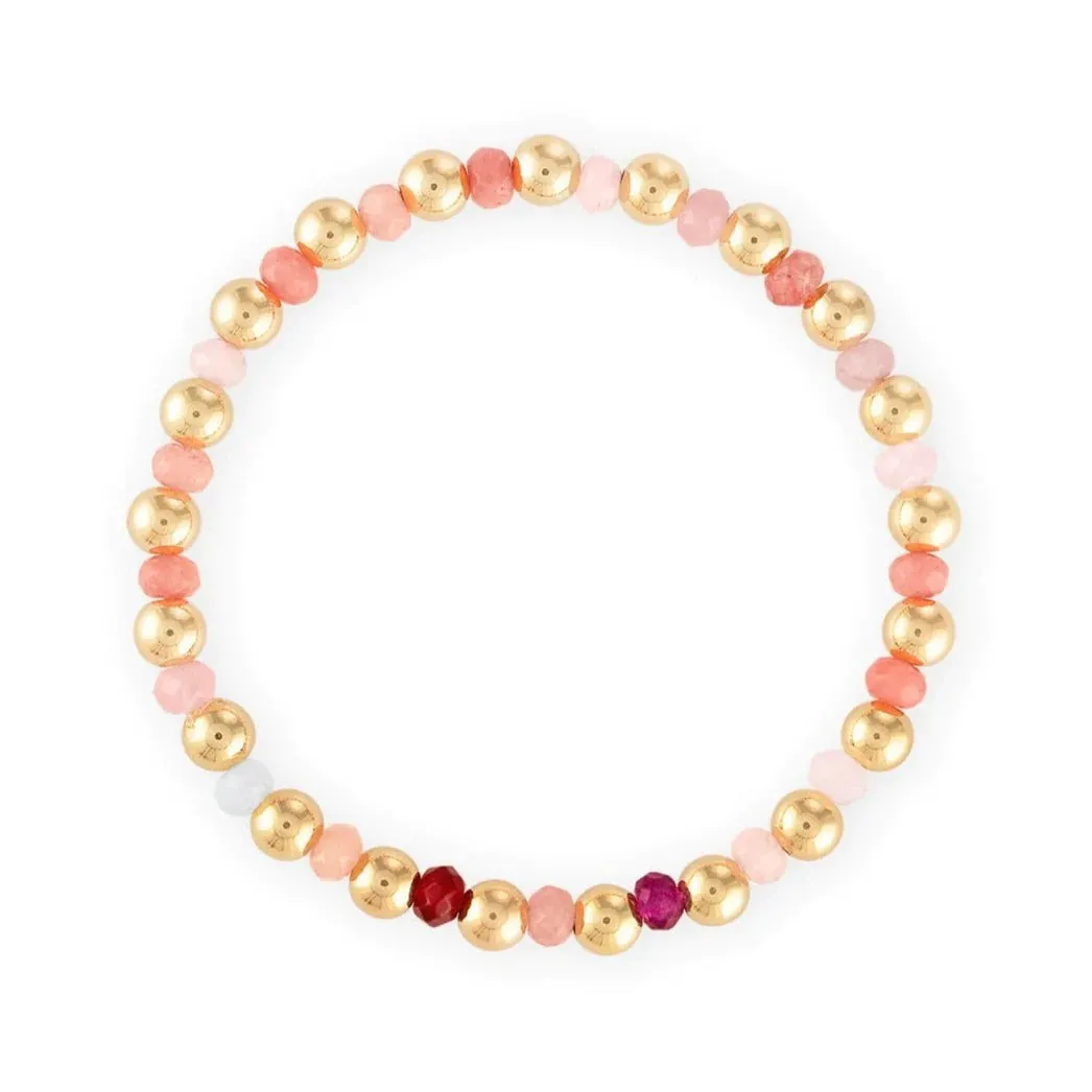 Alexa Leigh - Pink Beaded Bracelet