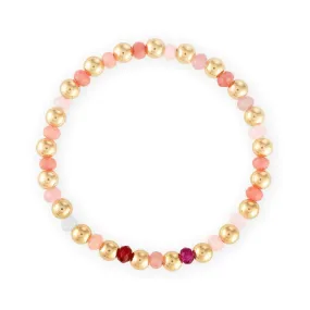 Alexa Leigh - Pink Beaded Bracelet