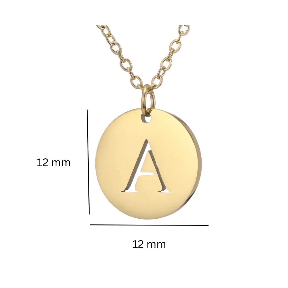Alphabet Necklace Gold Plated - Letter Q