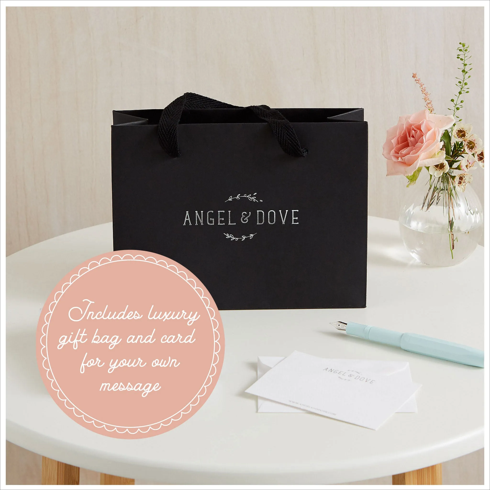 Amber Glass Acorn 'Strength' Necklace Sympathy Gift with Luxury Gift Bag & Card