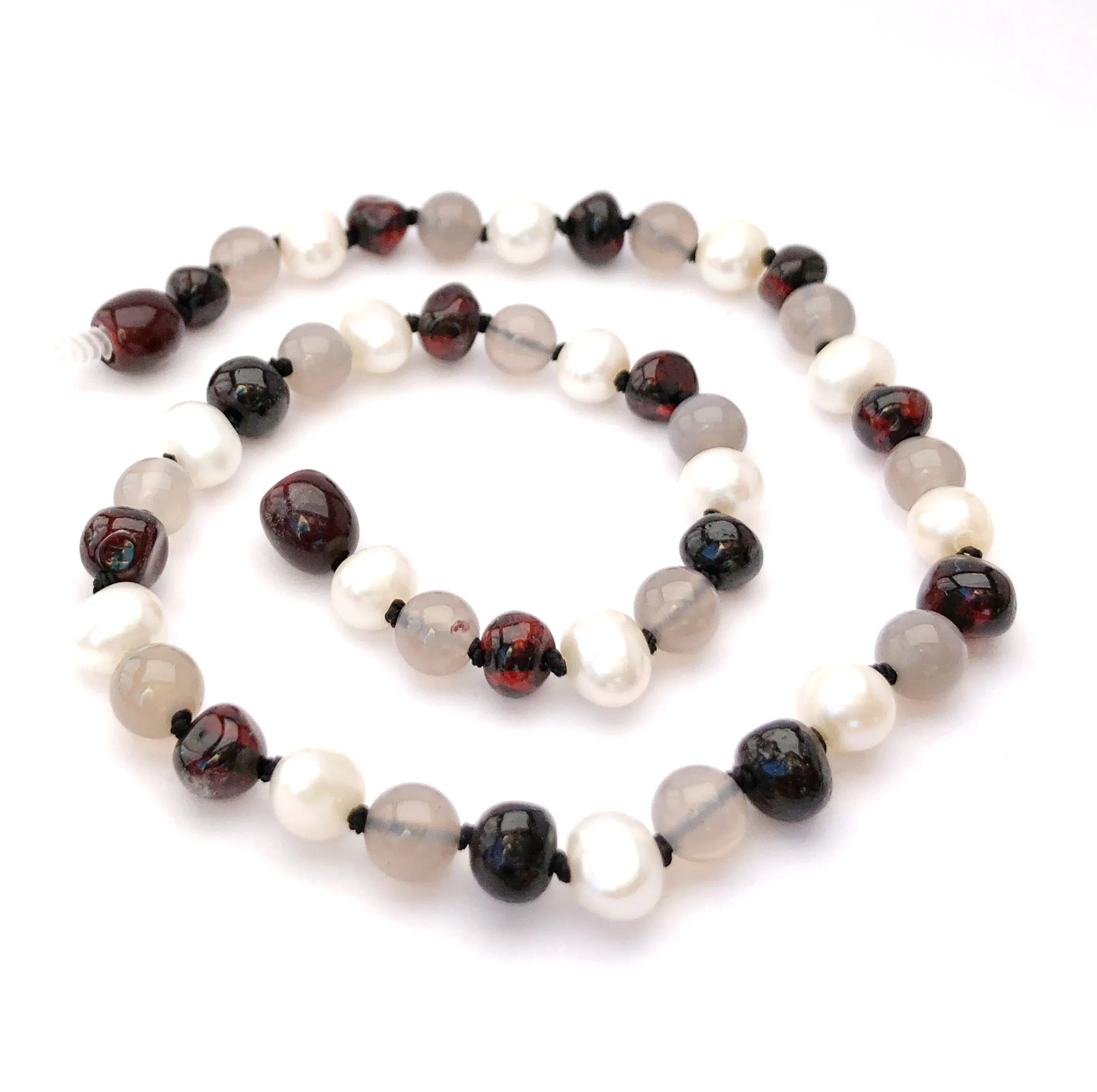 Amber Goose Gemstone & Amber Necklace - Empress