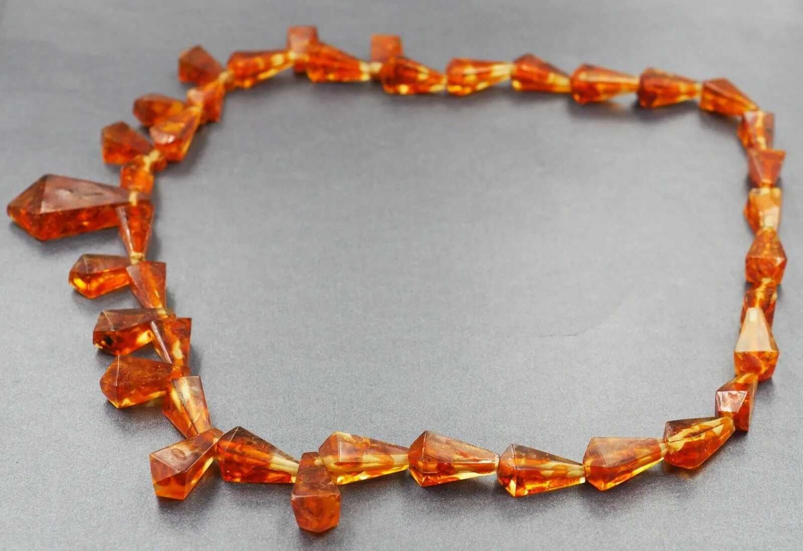 Amber in Resin Statement Necklace