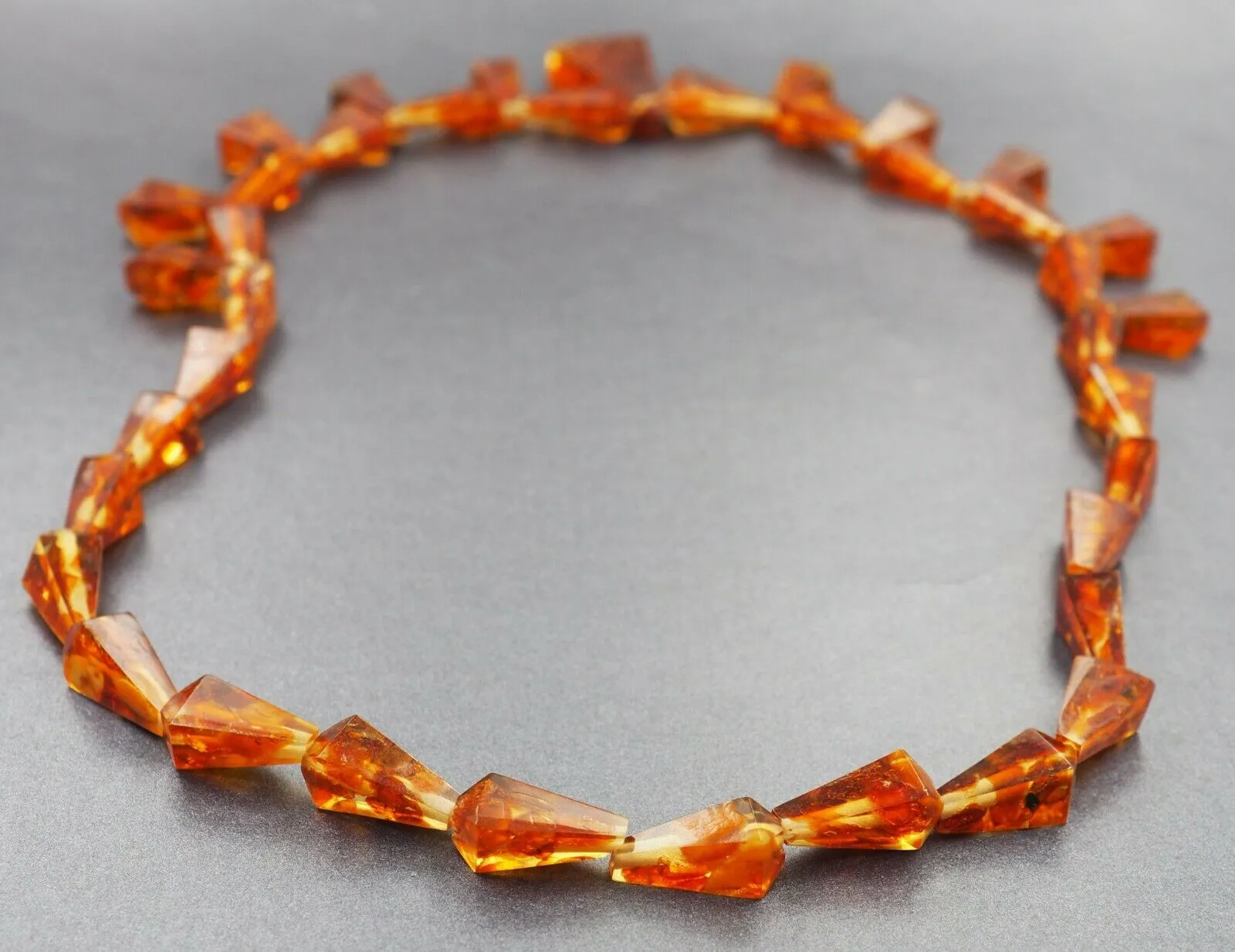 Amber in Resin Statement Necklace