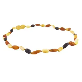 Amber Monkey Necklace/Anklet - Multi Raw