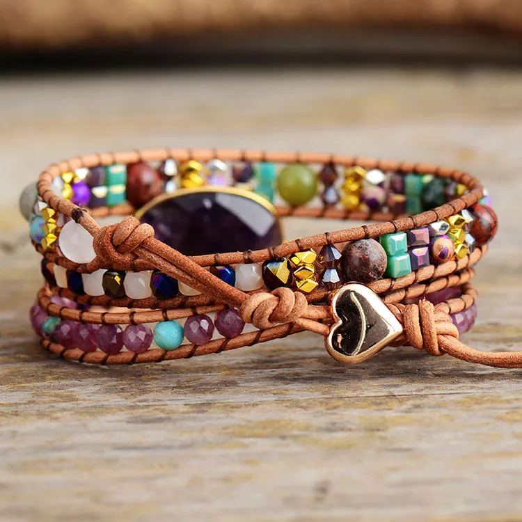 Amethyst Healing Bracelet Good Luck Friendship