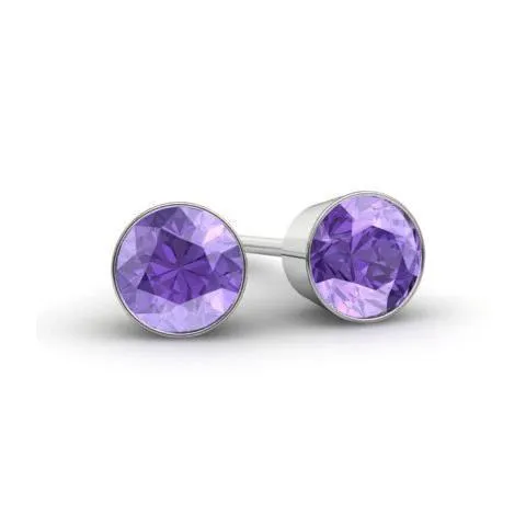 Amethyst Stud Earrings