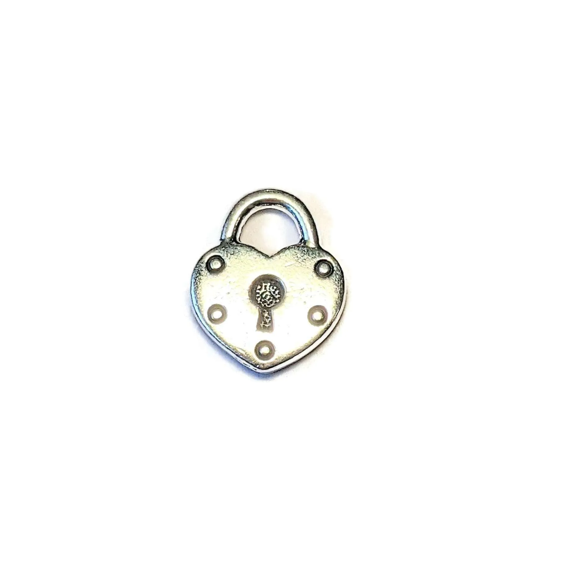 Antique Silver Heart Lock TierraCast®Charm