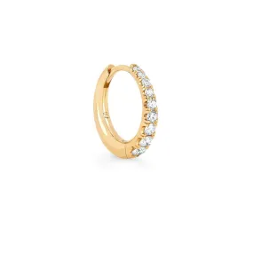 Baby Crescent Pavé Unity Hoops | Ready to Ship