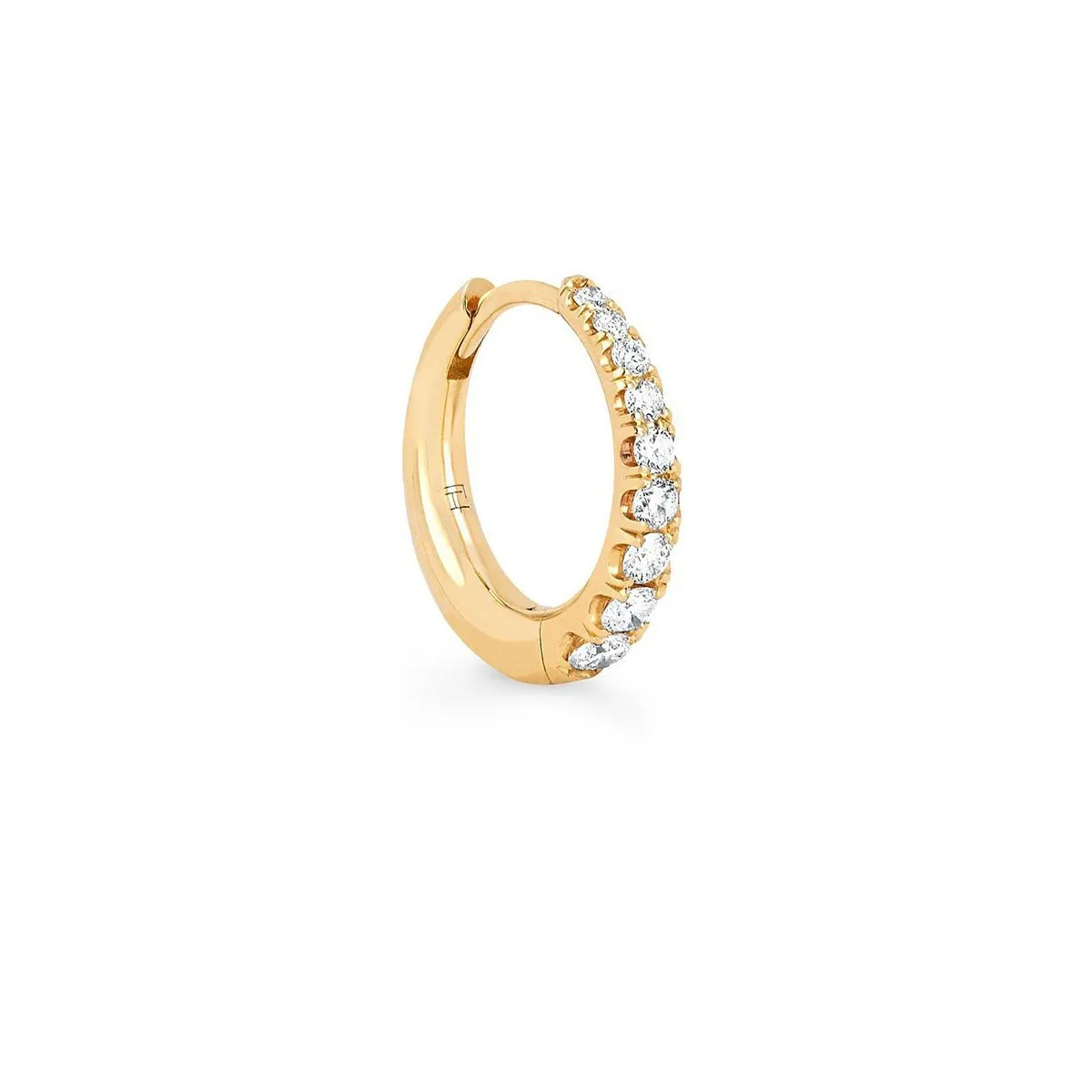 Baby Crescent Pavé Unity Hoops | Ready to Ship