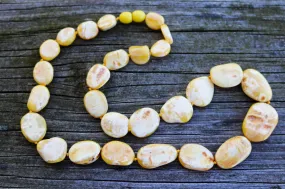 Baltic Amber Butterscotch Choker Natural Untreated Raw Unisex Jewelry 22" 24.4 gram