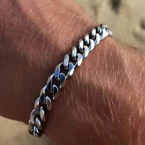 Bangle Jewelry Trendy Cuban Chain Men Bracelet Classic Stainless Steel 3/5/7mm Width Chain Bracelet for Men Women Jewelry Gift