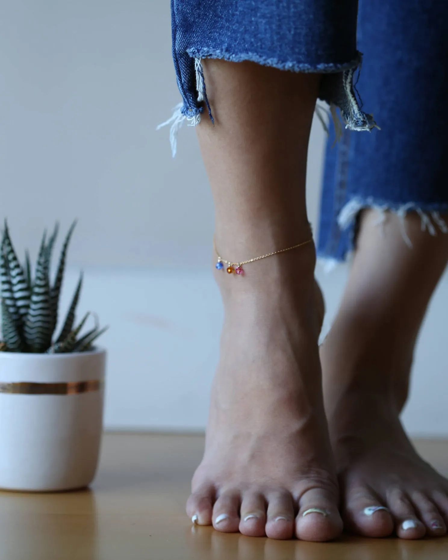 Birthstone Anklet
