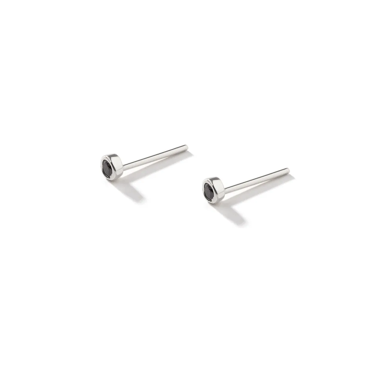 Black Luna Stud Earrings