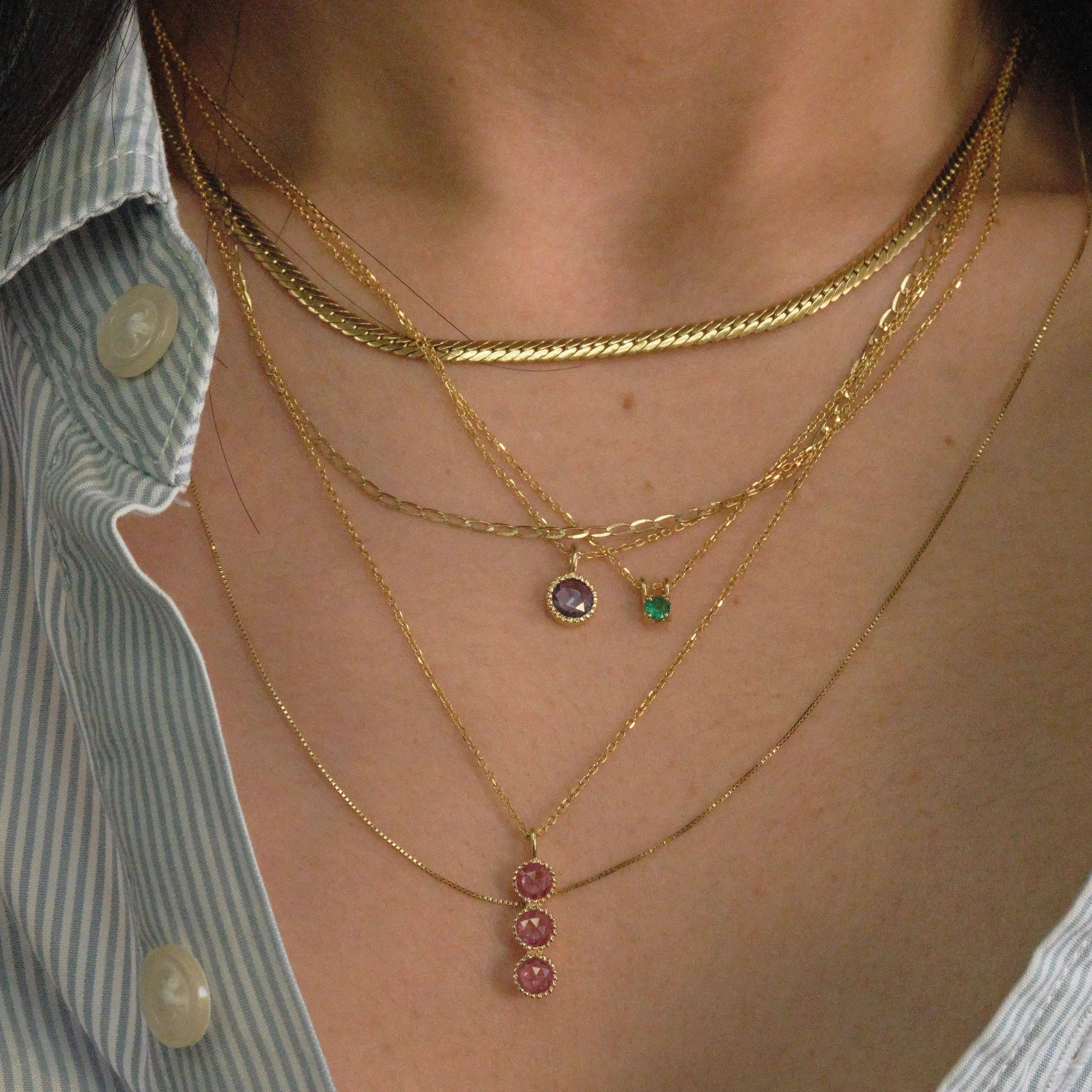 Blue Sapphire Aria Necklace (ready to ship option)*