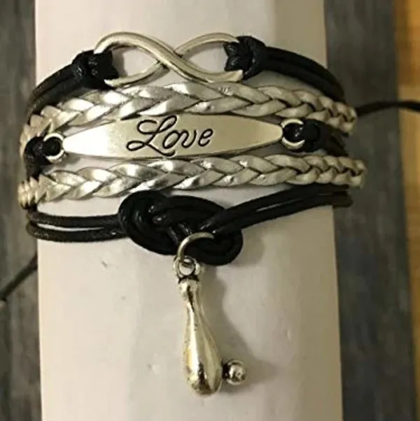 Bowling Infinity Love Charm Bracelet