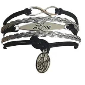 Bowling Infinity Love Charm Bracelet